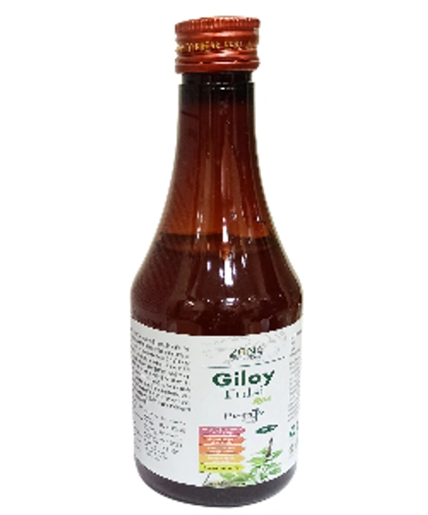 Giloy Tulsi Syrup — Ayurvedic Immunity & Detox Tonic | Natural Antioxidant, Anti-inflammatory & Fever-Support Syrup